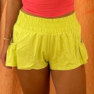 Free people movement like green get your flirt on shorts